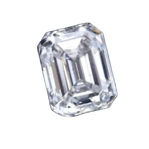 CONCEPTION Collection de pierres précieuses en vrac, diamant synthétique de couleur D, taille émeraude, pierre blanche VVS, certifié IGI, bijoux - Product Image 4