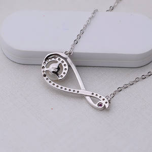 จี้เงินแท้ S925 สำหรับผู้หญิง พร้อมไข่มุก 6-6.5 มม. ชุดจี้เปล่า สร้อยคอแฟชั่น สร้อยไหปลาร้า อุปกรณ์ทำเครื่องประดับ DIY - Product Image 4