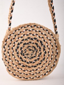 Bolso Bandolera de Yute Estilo Bohemio Ecológico para Mujer, Diseño Cruzado TYNTRA, Tendencia 2026, Ideal para Fiestas en la Playa - Product Image 5