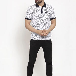เสื้อเชิ้ตผู้ชายคุณภาพสูง ผ้าโพลีเอสเตอร์ 100% แบบลำลอง พิมพ์ลายด้วยความร้อน น้ำหนัก 200 กรัม ผ้าถัก แห้งเร็ว ติดกระดุมด้านหน้า พร้อมโลโก้ - Product Image 3