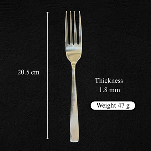 Premium Heavy Stainless Steel Dinner Fork <b>Mirror</b> Polish Long Handle France Wholesale Supply - Product Image 2