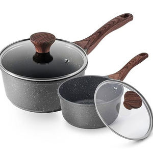 Contemporary Aluminum Fry Sauté <b>Pan</b> with Premium Coating and Anti-Heat Ergonomic Handle for Smooth Cooking Performance - Product Image 1