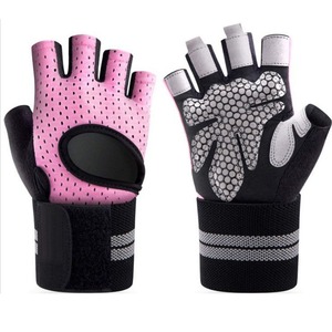 Gants de musculation personnalisés en gros avec sangle de poignet, antidérapants, pour la musculation et l'entraînement en salle de sport pour hommes - Product Image 1