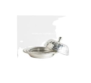 Forme dégringolée à la main plat à beurre vaisselle à la main Top vente Restaurant événements de mariage Table plat à beurre et assiette approvisionnement - Product Image 1