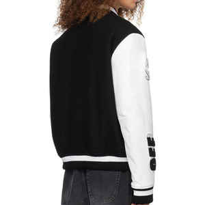 Haute Qualité Personnalisé Laine Chenille Broderie Collège Baseball Letterman Vestes Hommes Vintage Blanc En Cuir Manches Varsity Veste - Product Image 3