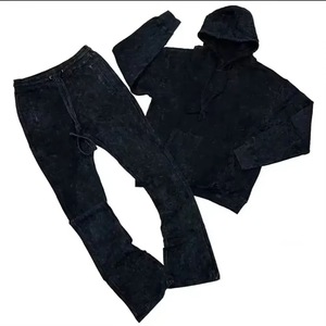 Women <b>Pink</b> Hooded <b>Tracksuit</b> Full Sleeve Solid Color Casual Autumn Wear With Side Pockets Elastic Waist Loose Fit 100% Cotton - Product Image 4