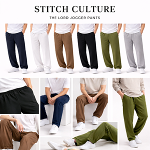 Pantalones Casuales de Algodón Negro para Hombre, Pantalones Holgados con Logotipo Personalizado - Product Image 4