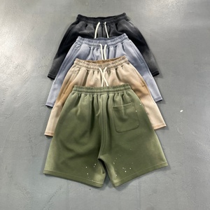 Summer Trendy American Style Hip Hop Customizable Dye Wash Distressed air Mamba Cotton Shorts Drawstring Closure Anti-Wrinkle UV - Product Image 3