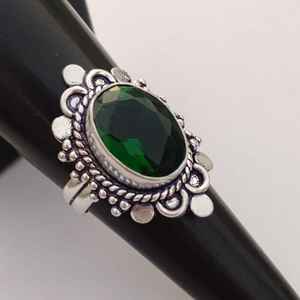 Beautiful Green Tourmaline <b>Ring</b> 925 Sterling Silver Handmade Jewelry Gift For Women Birthday Luxury Elegant - Product Image 1