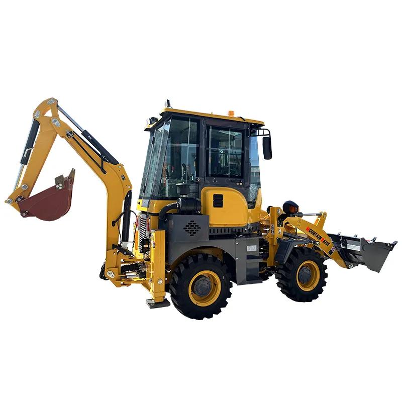 MR15-10 mesin Backhoe Mini Diesel CE EPA penjualan Tiongkok 4 roda penggerak baru backhoe loader yang berlaku bergerak Tanah