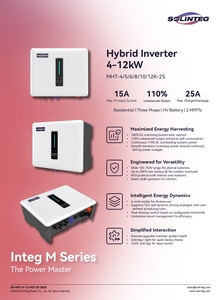 อินเวอร์เตอร์ไฮบริดพลังงานแสงอาทิตย์ Master Series 4-12 กิโลวัตต์ ระบบเพิ่มแรงดันไฟฟ้าเดี่ยว ประสิทธิภาพสูง รับพลังงานแสงอาทิตย์ได้รวดเร็ว เชื่อถือได้ ใช้งานได้ทุกสภาพอากาศ - Product Image 4