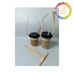 Portavasos de Bambú Sostenible para Tazas de Té con Leche y Jugos, y Embalaje Ecológico - Product Image 4