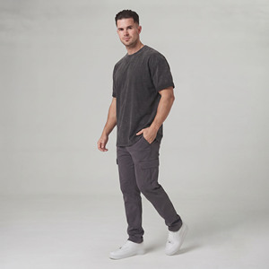 Camiseta Oversize para Hombre Personalizada, Estilo Urbano, con Lavado Ácido y Efecto Vintage, 100% Algodón - Product Image 3