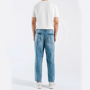 Pantalones Vaqueros Cargo de Mezclilla para Hombre, Estilo Urbano, 6 Bolsillos, Tallas Grandes, Lavados, con Logotipos Personalizados, Servicio OEM, Precio Económico - Product Image 2