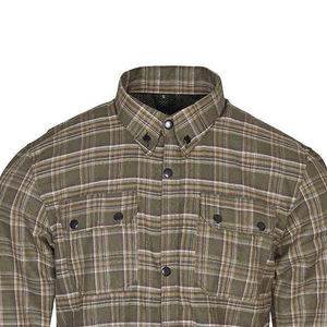 Chemise en flanelle de moto unisexe à triple couture, de haute qualité, à séchage rapide, respirante, % coton, avec poches pour protections internes, Nouveauté 2026 - Product Image 3