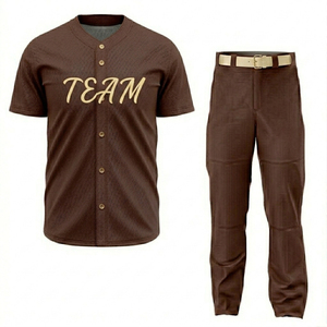 ชุดเบสบอลคลาสสิกสไตล์วินเทจ เสื้อเจอร์ซีย์และกางเกงเบสบอล ชุดกีฬาทีมแบบกำหนดเองสำหรับสโมสรเบสบอลและงานอีเว้นท์ - Product Image 2