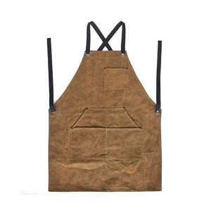 Tablier en cuir véritable à séchage rapide / Tablier de fabrication 100 % cuir réglable avec logo personnalisé, prix de gros abordables - Product Image 1
