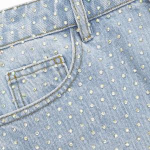 Multiple Pockets Heavyweight Loose Baggy <b>Men</b> Blue <b>Jeans</b> Shorts Vintage Washed Oxford Fabric 100% Cotton Knee Length <b>Drawstring</b> - Product Image 5