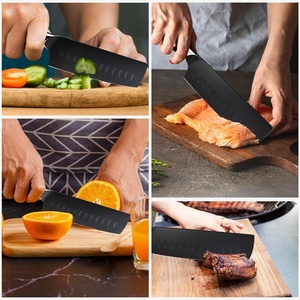 Couteau de chef artisanal en acier inoxydable avec manche en micarta et étui en cuir fin, couteau de boucher, couteau de cuisine, couteau de camping - Product Image 6