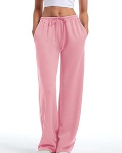 High Waist Women's Sweat Jogger Pant Famous Designer Cotton Cargo Trousers with Stacked Front Style ODM Winter Women Jogger Pant - Product Image 5