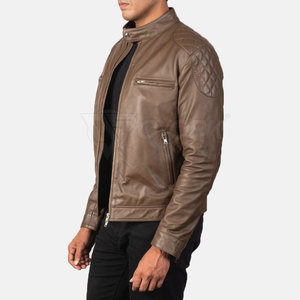 แจ็คเก็ตหนังผู้ชายคุณภาพสูงยอดนิยม ผลิตในปากีสถาน ผลิตภัณฑ์ชั้นนำ แจ็คเก็ตหนังสำหรับฤดูหนาว - Product Image 3