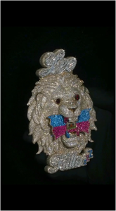 Colgante de León 3D Personalizado con Diamantes de Color Moissanite VVS y Baño de Plata 925, Corte Brillante Redondo, Joyería para Hombre, ¡Gran Venta! - Product Image 2