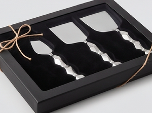 Stainless Steel <b>Cheese</b> <b>Knife</b> <b>Set</b> With Twisted Handle Reusable Food Safe Cutlery For Serving <b>Cheese</b> Hotel And Kitchen Use - Product Image 3