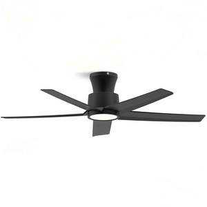Ventilatore da soffitto moderno a LED da 44 pollici con lampadario ed estensione da 9 pollici X 44 X 9 - Product Image 1