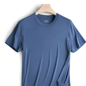 T-shirt d'été à manches courtes pour homme, 94% modal, 6% élasthanne, col rond, couleur unie, sous-vêtements décontractés, marque de vêtements pour homme de haute qualité, nouveauté - Product Image 4