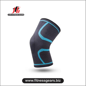 JUST FITNESS GEARS Genouillère de compression pour la musculation, en nylon et coton respirants, avec fermeture auto-agrippante, unisexe adulte - Product Image 2