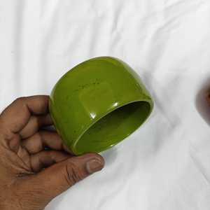 Green Ceramic <b>Bangle</b> Bracelet Unisex Classic Round Shape Fashion Jewelry Solid Color - Product Image 5