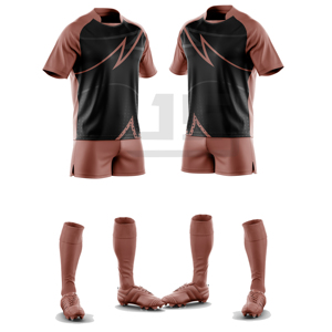 ชุดยูนิฟอร์มสโมสรรักบี้แบบสั่งทำ เสื้อเจอร์ซีย์แบบซับลิเมชั่น กางเกงขาสั้น ระบายอากาศได้ดี น้ำหนักเบา กันลม ชุดกีฬาประสิทธิภาพสูง ปักลาย 3 มิติ - Product Image 6