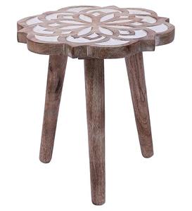 Tables basses gigognes artisanales en bois de manguier – Mobilier industriel polyvalent pour la maison, le salon, le café et le bureau - Product Image 5