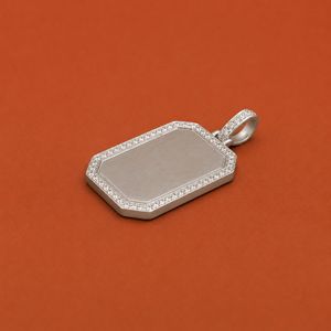 A Meaningful Pendant for Cherished Memories <b>Crafted</b> in Silver with Moissanite Diamond - Product Image 2