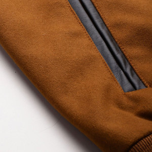 Manufacture Button Plus Size Winter Coats OEM ODM Custom Varsity Jacket Manufacturer Premium Leather Sleeve Chenille Embroidery - Product Image 6