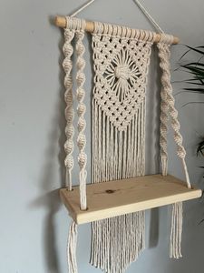Support de plante suspendu en macramé de qualité export, décoratif, pour intérieur, maison, bureau, balcon, jardin - Product Image 4