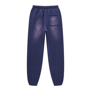 Pantalon de survêtement homme surdimensionné et ample, coupe large, personnalisé, délavé à l'acide, 380 g/m², uni - Product Image 2