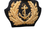 Prix le plus bas Quantité en vrac Meilleur fabricant Badges Prix d'usine Brodé à la main Bullion Wire Badges