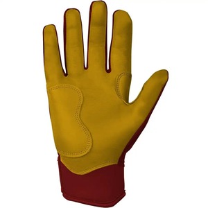 ถุงมือตีเบสบอลหนังแท้สำหรับผู้ใหญ่ ระดับมืออาชีพ ไซส์ XL XXL ระบายอากาศได้ดี แห้งเร็ว ทนทาน ปิดด้วยแถบตีนตุ๊กแก - Product Image 5