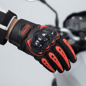 RacingMaster Motocross Racing Gloves <b>Full</b> Finger PU Palm Guard Non <b>Slip</b> Outdoor Male Universal - Product Image 5