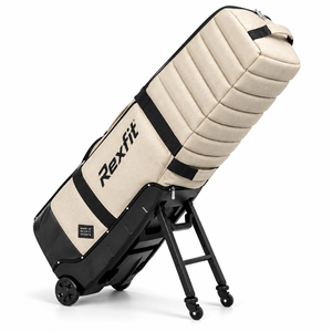 Housse de transport de golf personnalisée avec base à roulettes, corps pliable, fermeture éclair longue et rangement facile pour clubs de golf - Product Image 2
