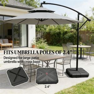 Base per Ombrellone da Giardino Nera, Solo Base per Ombrelloni e Supporti da Esterno - Product Image 2