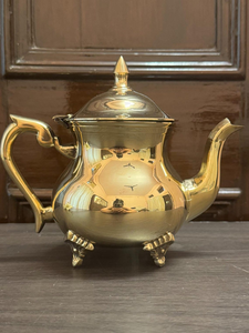 Elegant Brass Decorative <b>Kettle</b> Classic Vintage Style Teapot Handmade Metal Tea Pot Home Decor Accent Occasional Tea Serving - Product Image 5
