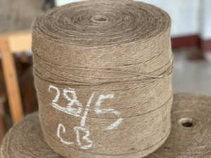 Ficelle de jute 100% naturelle, écologique, antibactérienne, durable, biodégradable, de haute qualité, 28LBS/3PLY, pour le tricotage et le tissage à la main JF - Product Image 2