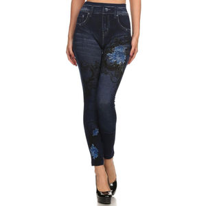 Leggings pour femmes en coton/fibre de bambou, taille mi-haute, tricotés, sublimation, séchage rapide, durables, nouvelle arrivée, qualité supérieure - Product Image 4