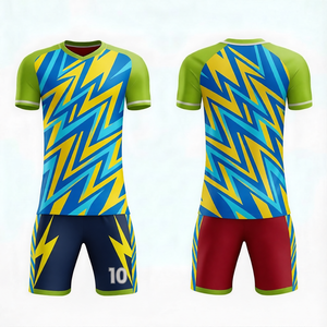 Tenue d'équipe de football professionnelle, vêtements de sport personnalisés, ensemble maillot et short, séchage rapide, vêtements d'entraînement, taille et design personnalisés - Product Image 1