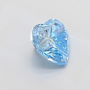 Diamant de laboratoire bleu vif fantaisie VS2 de 1,04 ct en forme de cœur - Product Image 4