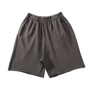 Pantalones Cortos Bermuda para Hombre, Color Sólido, Cintura Media, Elásticos, Transpirables, Anti-Pilling, Casuales, Tejidos, con Bolsillos de Satén y Cierre con Cordón - Product Image 3