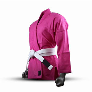 Uniforme de entrenamiento de MMA ligero de alta calidad, color rosa, trajes de judo con diseño y talla personalizados - Product Image 2