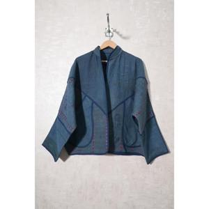 Chaqueta Kantha Vintage para Mujer, Hecha a Mano en India, de Algodón, Estilo Boho, Abrigo de Invierno, Chaqueta Étnica con Parches, Chaqueta Abierta por Delante - Product Image 2